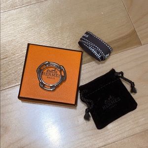 Authentic Hermes scarf ring